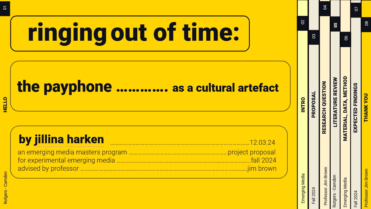 ringing out of time: the payphone as a cultural artefact